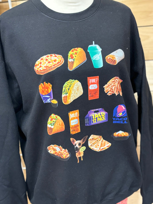 Fast Food Crewneck - Tacos Edition ~ Youth and Adult Sizes