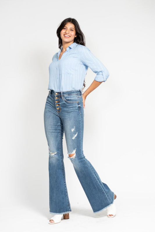 Wynona ~ Judy Blue Flare Jeans