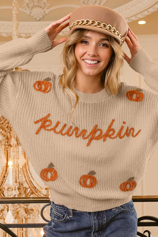 Pumpkin Chunky Knit Sweater