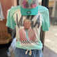 MAGA ~ Trump Mint Green Bleached Tee