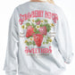 Strawberry Patch ~ Oversized Simply Southern Sweatshirt