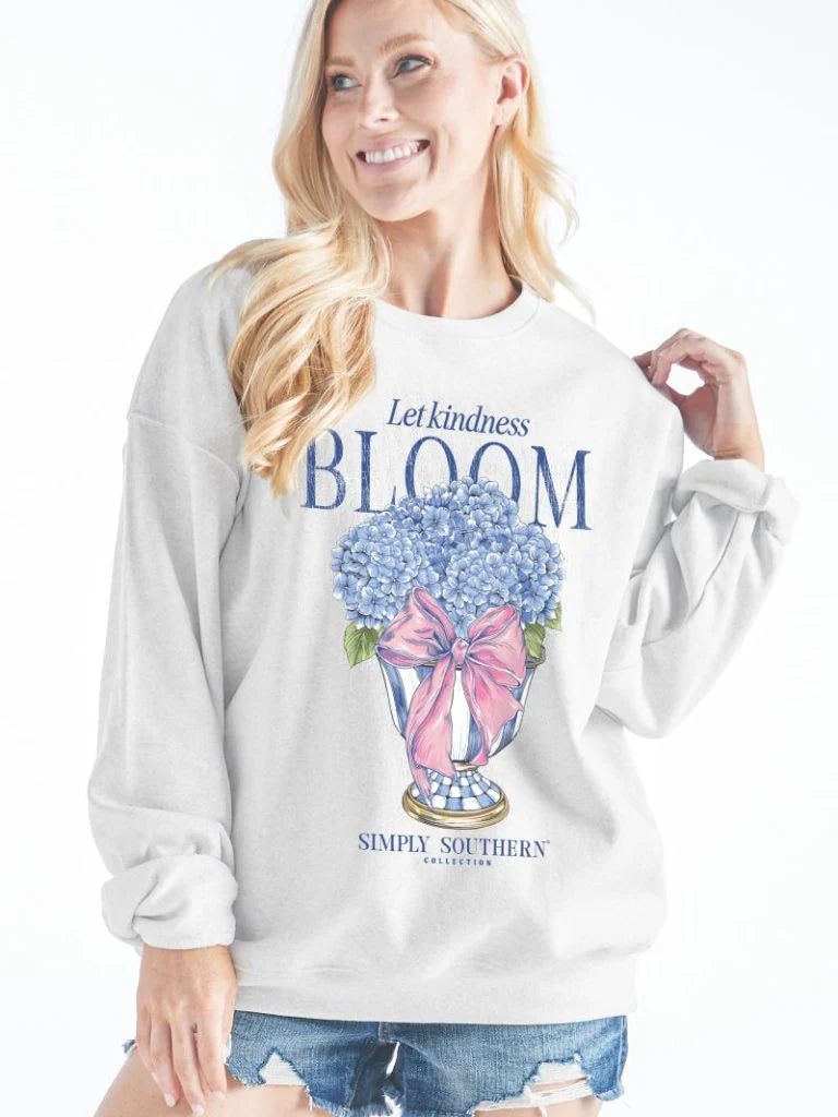 Let Kindness Bloom ~ Oversized Simply Southern Sweatshirt