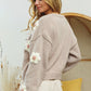 Growing On Me ~ Chunky Flower Cardigan