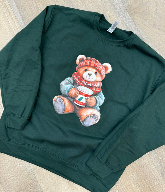 Vintage Teddy Bear Christmas Crewneck