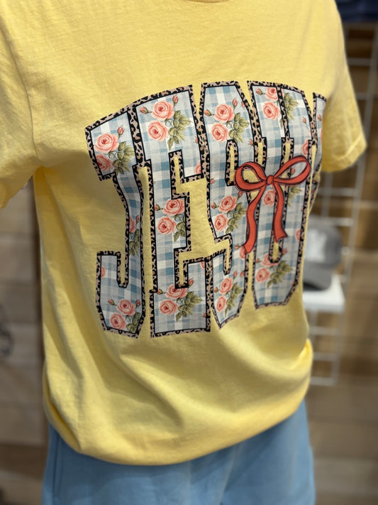 Jesus ~ Butter Yellow Graphic Tee