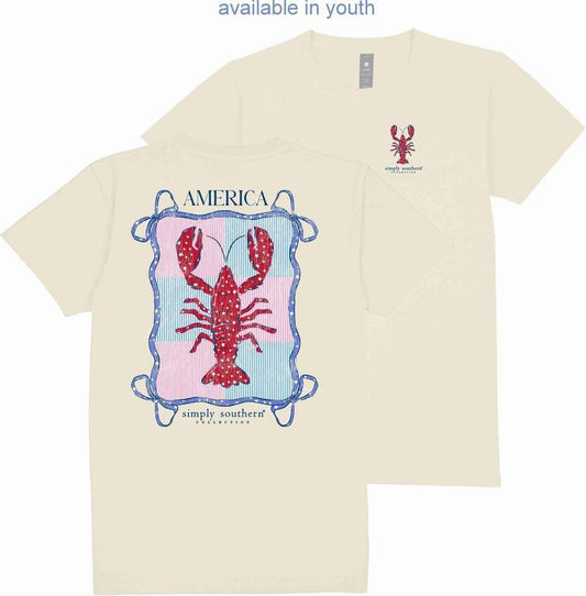 Patriotic Lobster ~ Simply Southern Tee