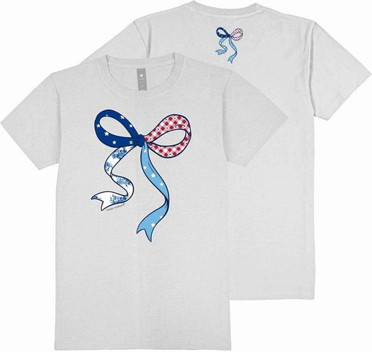 Patriotic Bow ~ Simply Southern Tee