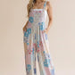 Happy To Be Me ~ Floral Patchwork Overalls - Regular and Curvy Sizes