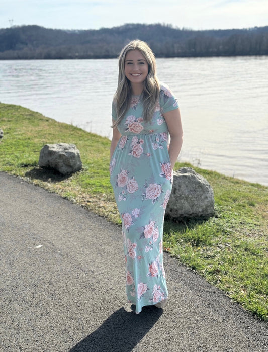 Sunday ~ Floral Maxi Dress