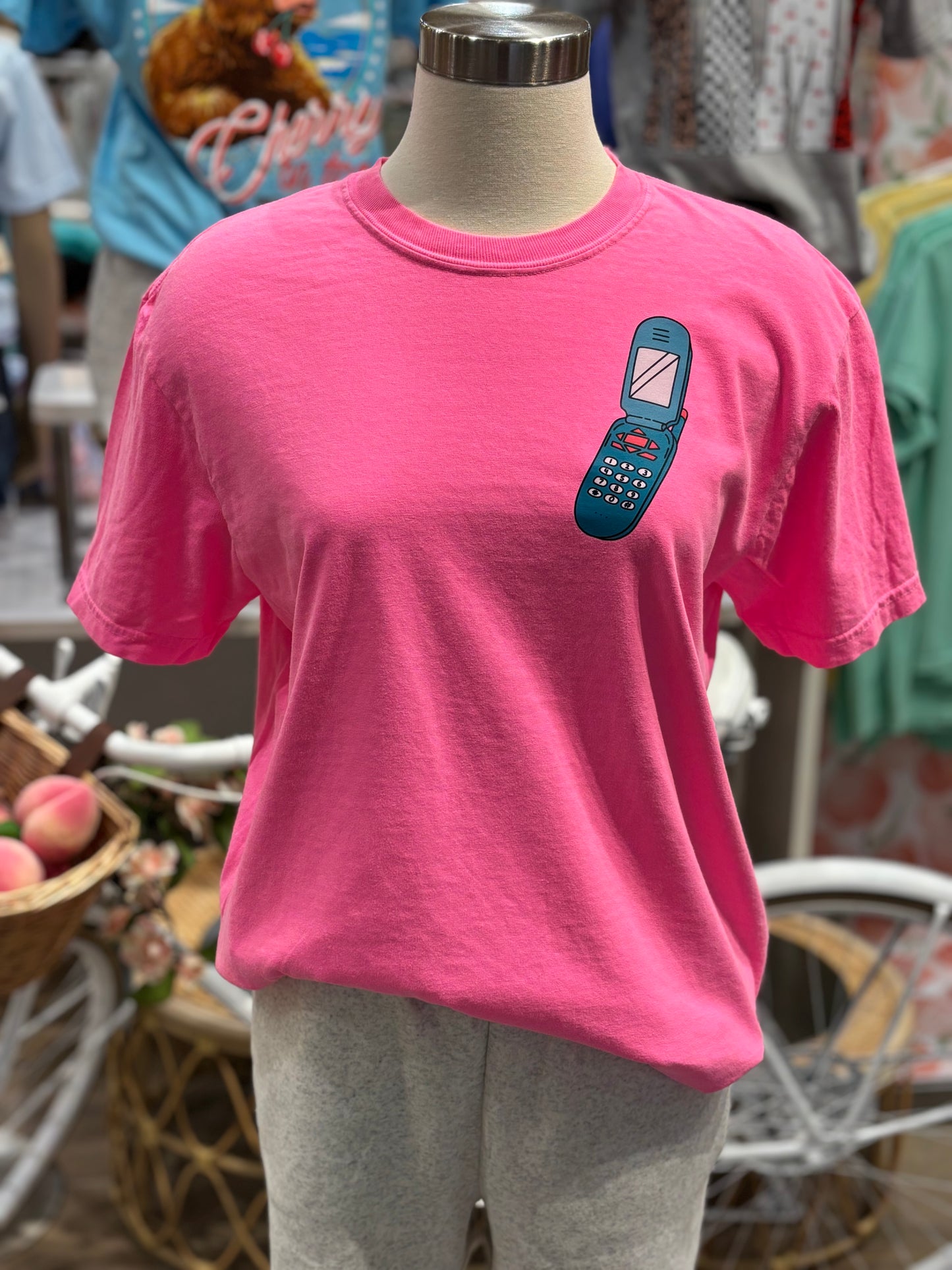 Text Me When You Get Home ~ Neon Pink Graphic Tee or Hoodie