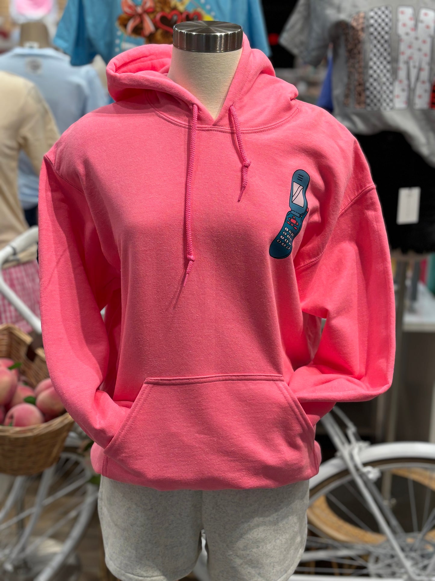 Text Me When You Get Home ~ Neon Pink Graphic Tee or Hoodie