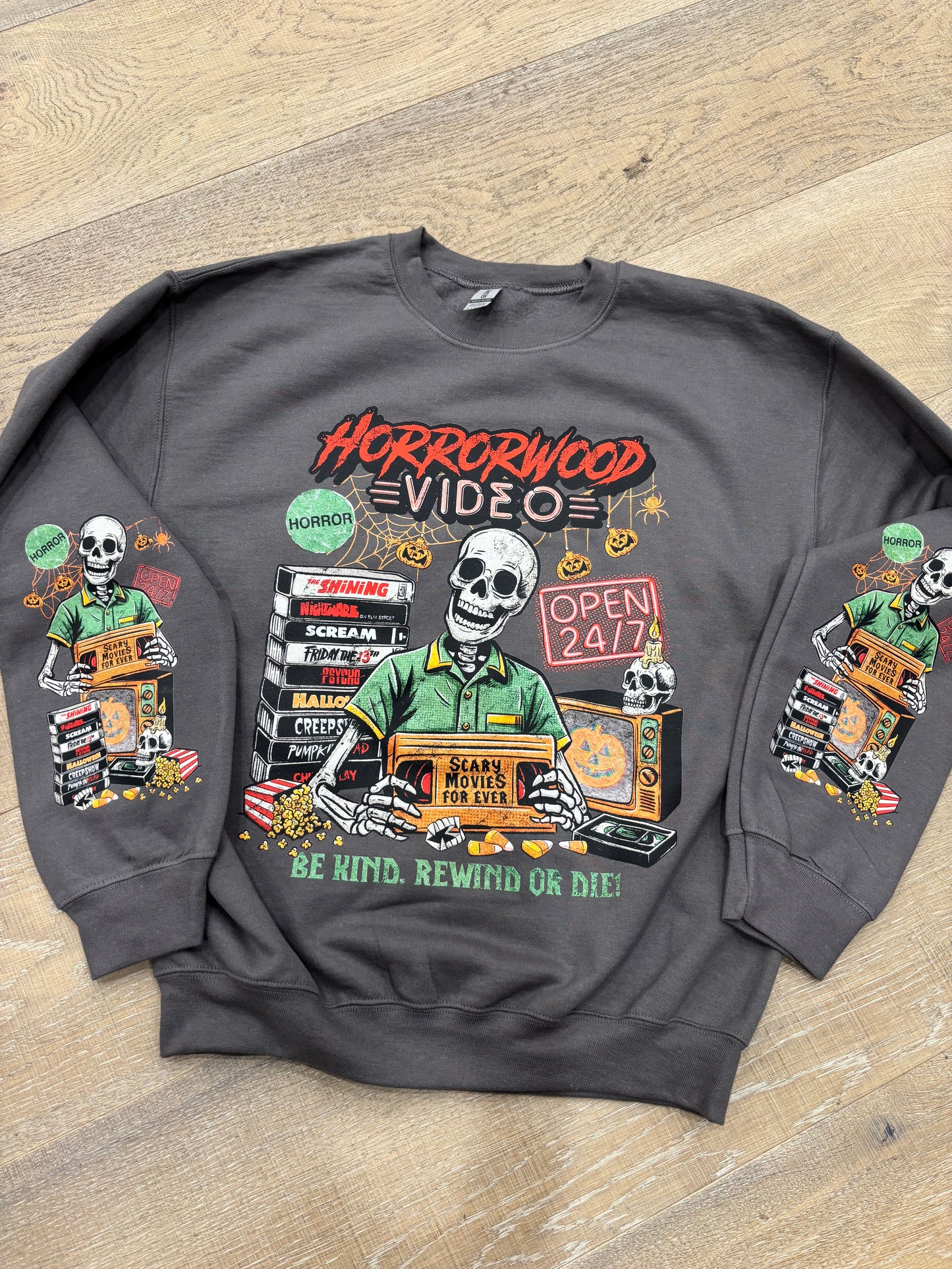 Horrorwood Video ~ Crewneck Sweatshirt