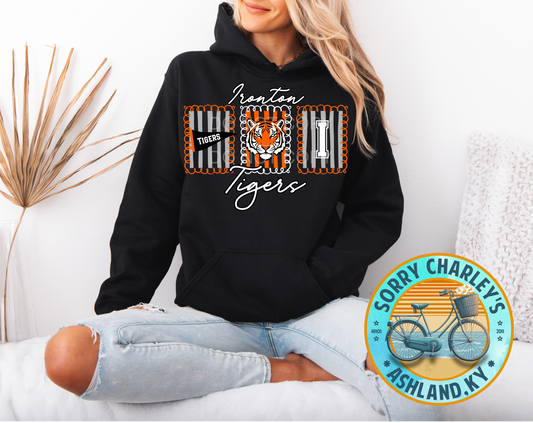 Customizable Triple Panel T-Shirt Crewneck or Hoodie