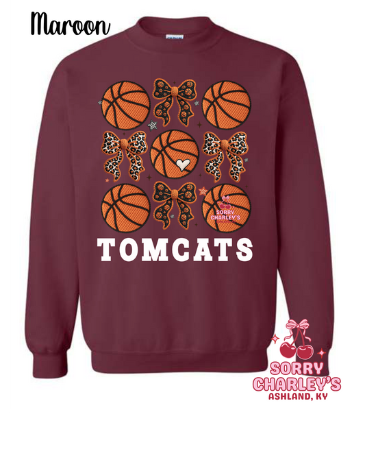 Custom Yarn Basketballs and Bows Shirt