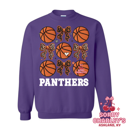 Custom Yarn Basketballs and Bows Shirt