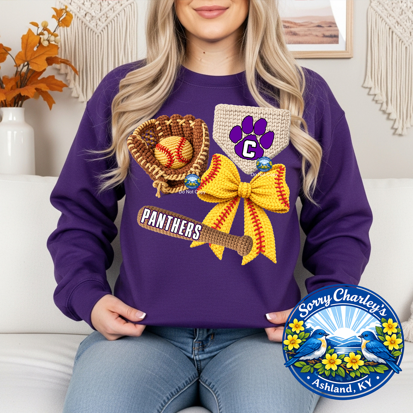Customizable Yarn Softball T-Shirt Sweatshirt Hoodie