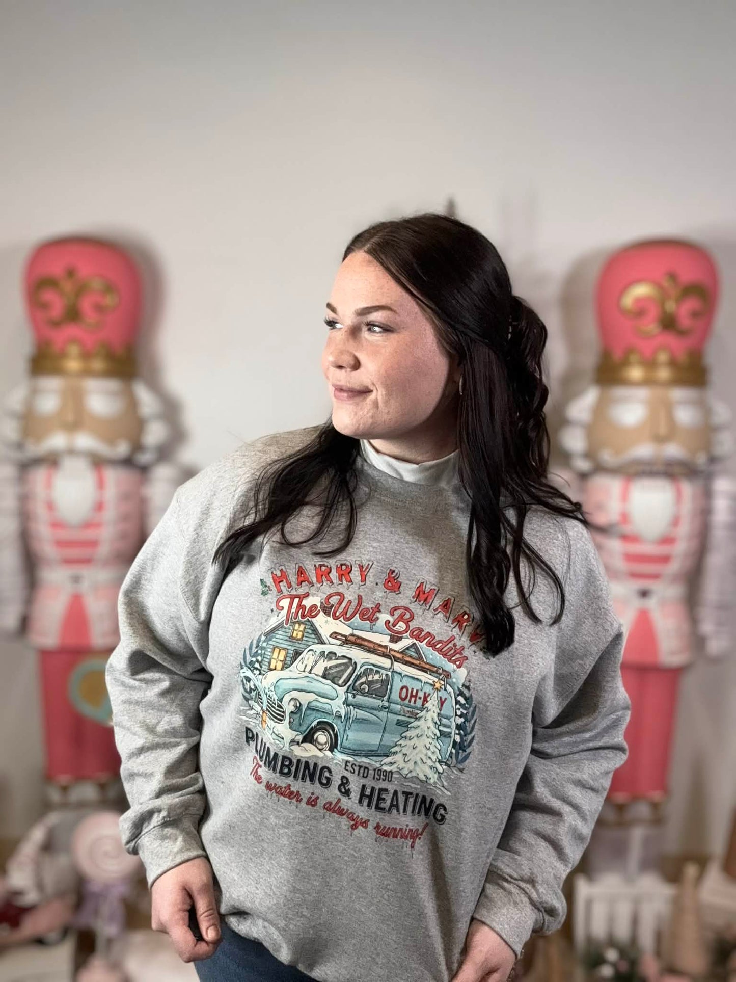 Wet Bandits Plumbing & Heating Crewneck Sweatshirt