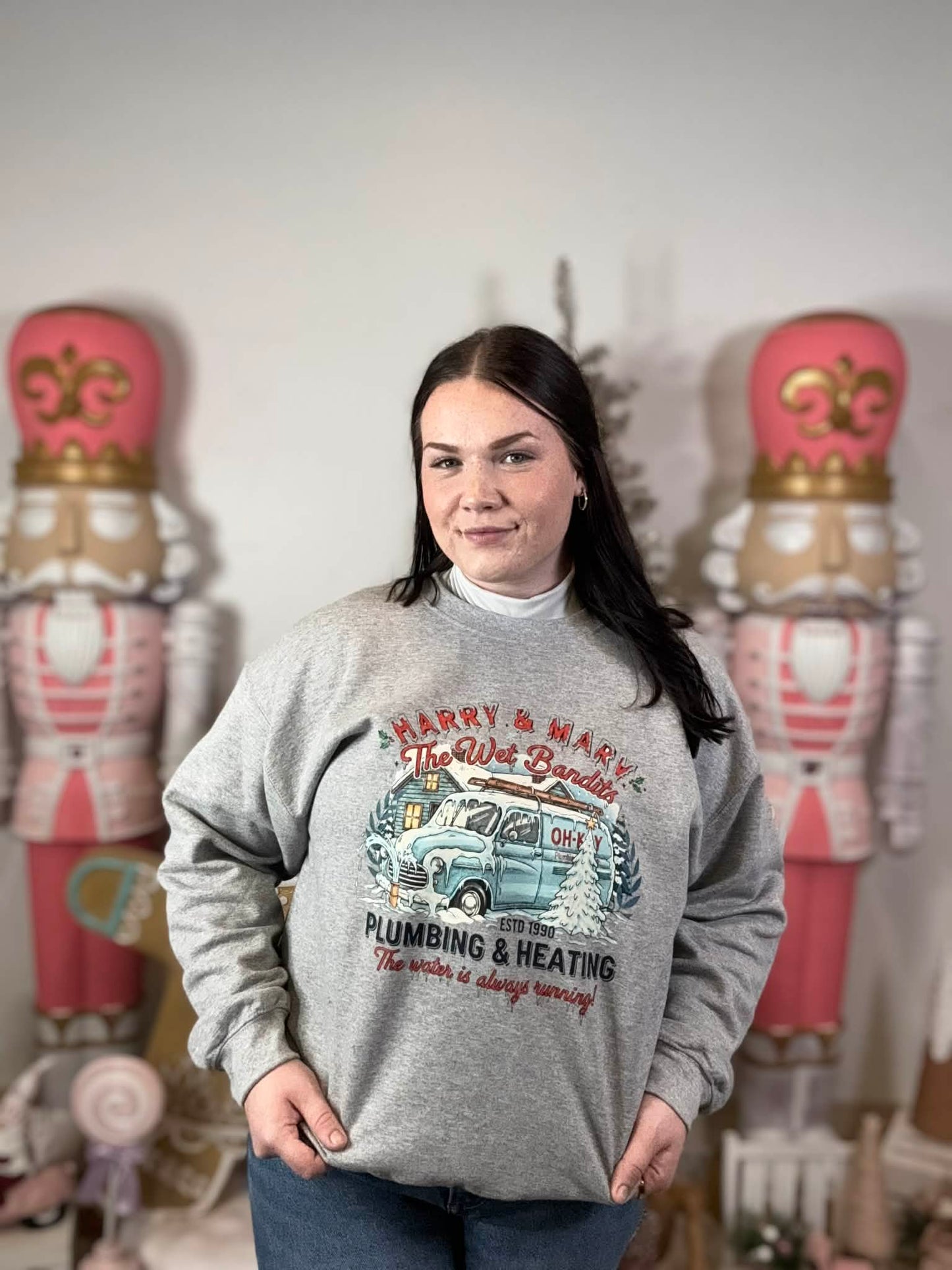 Wet Bandits Plumbing & Heating Crewneck Sweatshirt