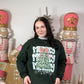 Gingham Bow Merry Christmas Tree Crewneck Sweatshirt