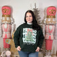 Gingham Bow Merry Christmas Tree Crewneck Sweatshirt