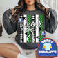 Customizable Coquette Striped School Spirit Design