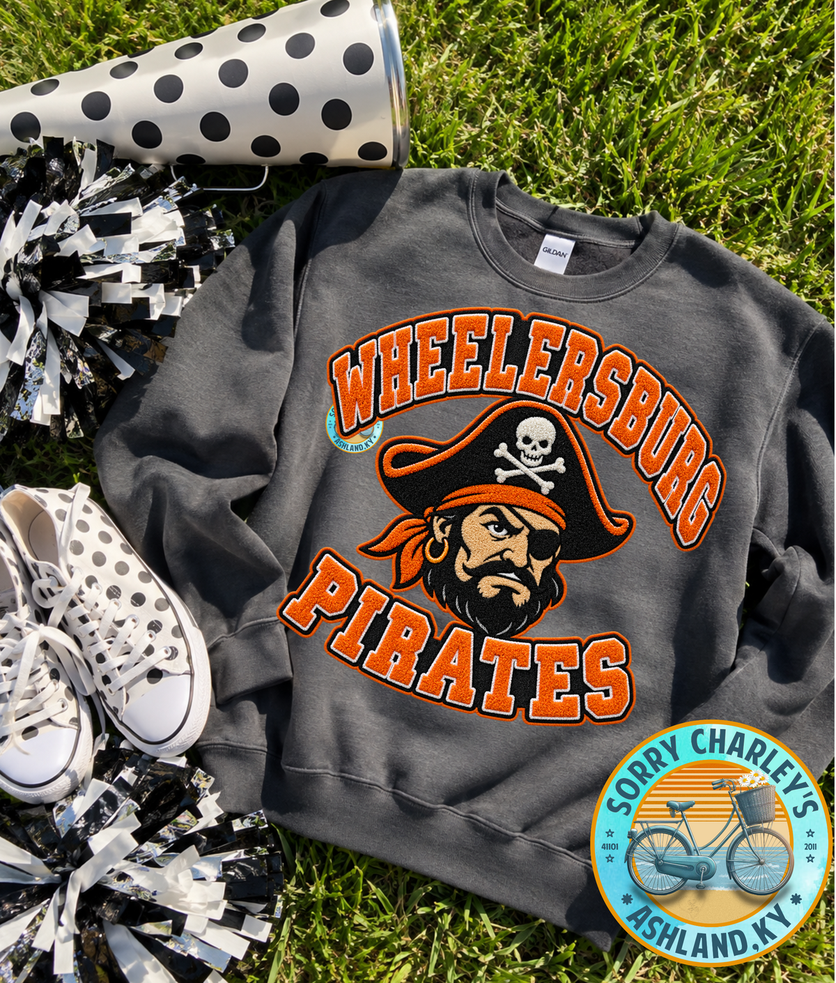 Customizable Faux Chenille School Spirit Design