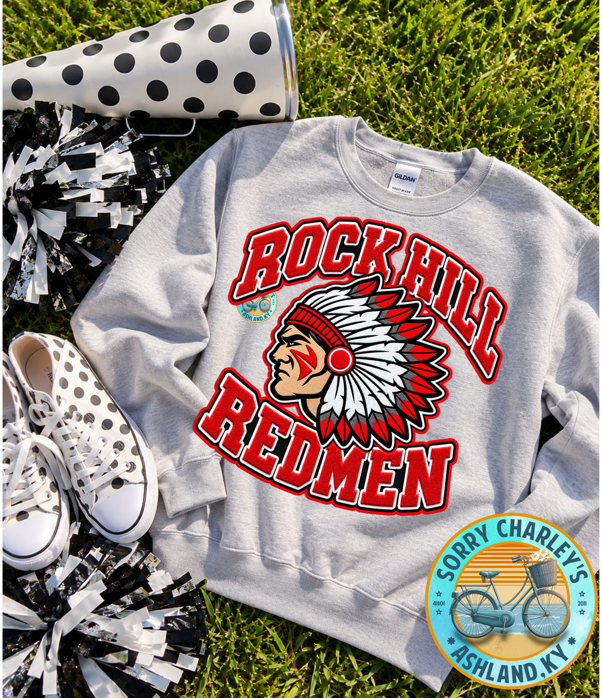 Customizable Faux Chenille School Spirit Design