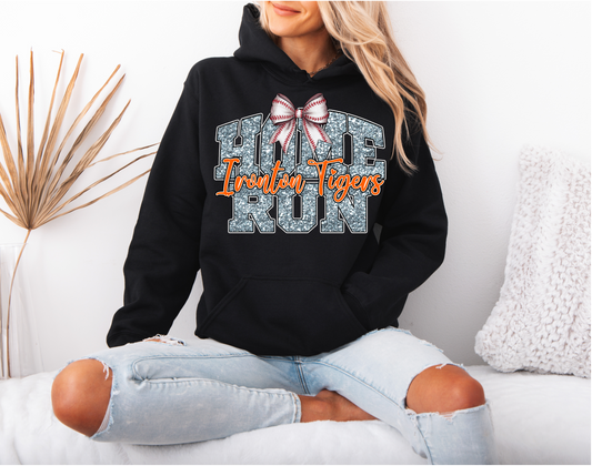 Home Run Baseball Hoodie ~ Custom Team Name