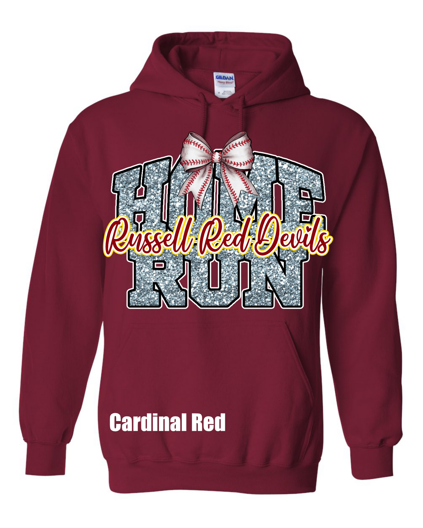 Home Run Baseball Hoodie ~ Custom Team Name