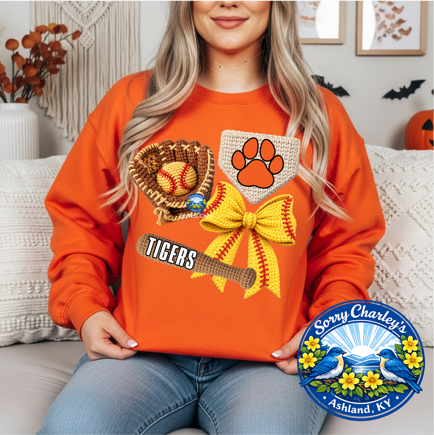 Customizable Yarn Softball T-Shirt Sweatshirt Hoodie
