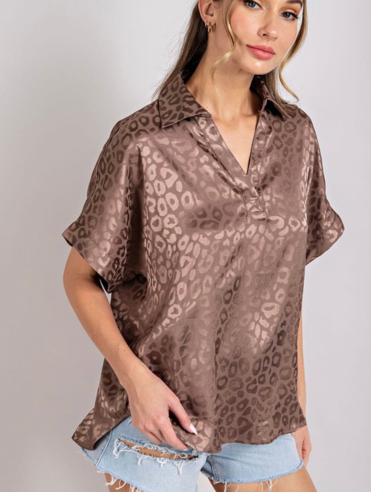 Against All Odds ~ Leopard Blouse