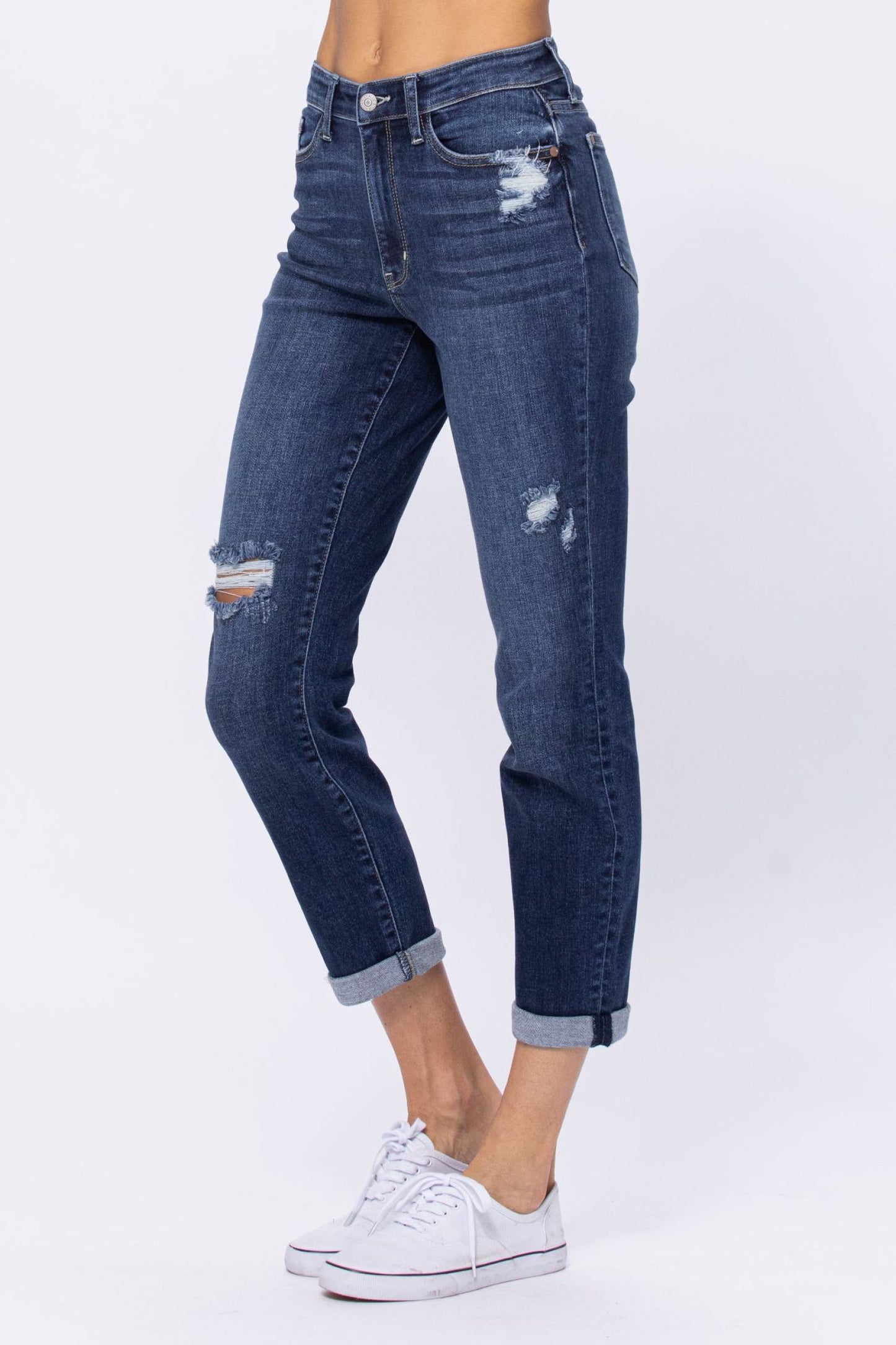 Khloe ~ Judy Blue Hi-Rise Boyfriend Fit Jeans