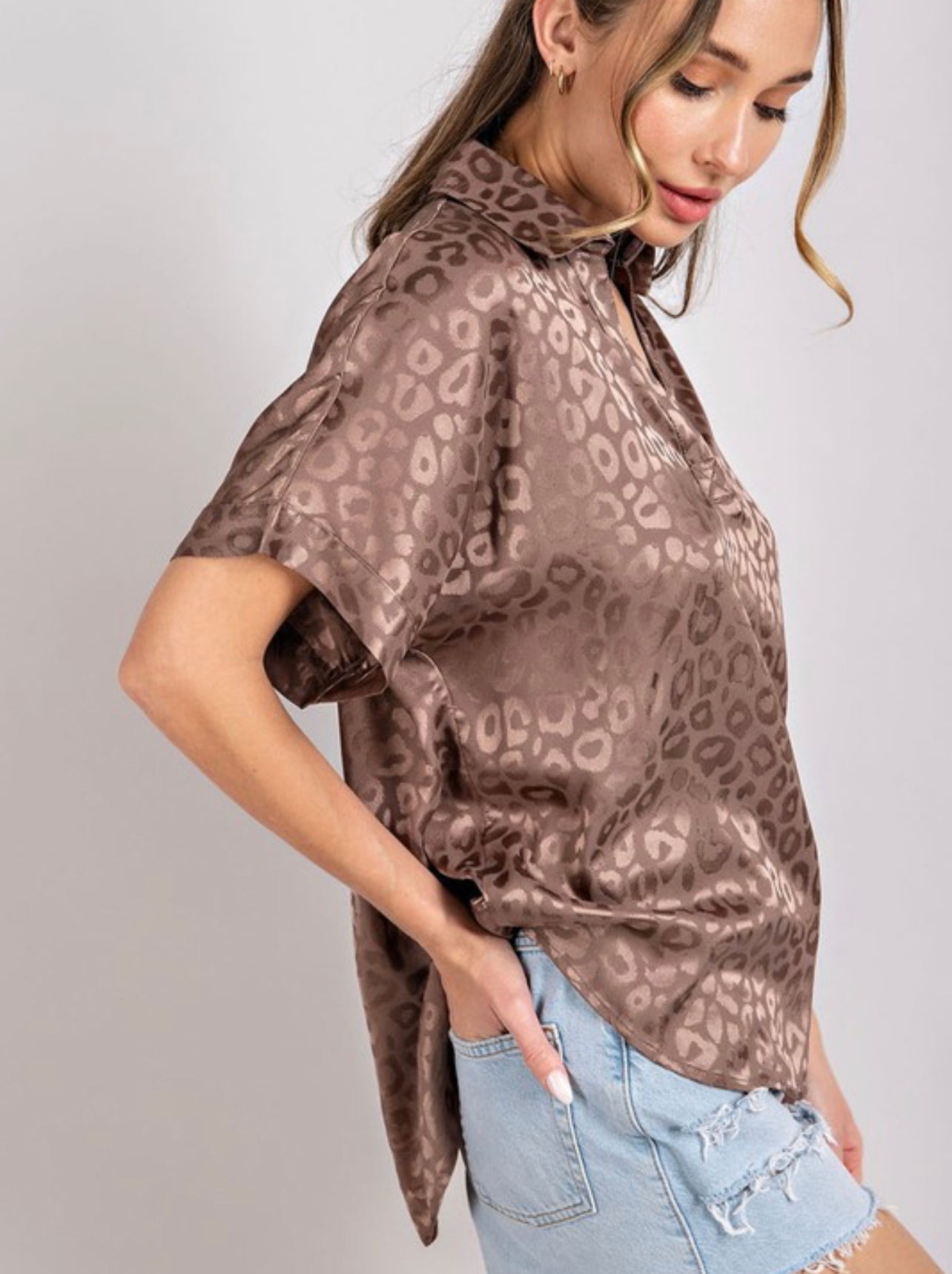 Against All Odds ~ Leopard Blouse