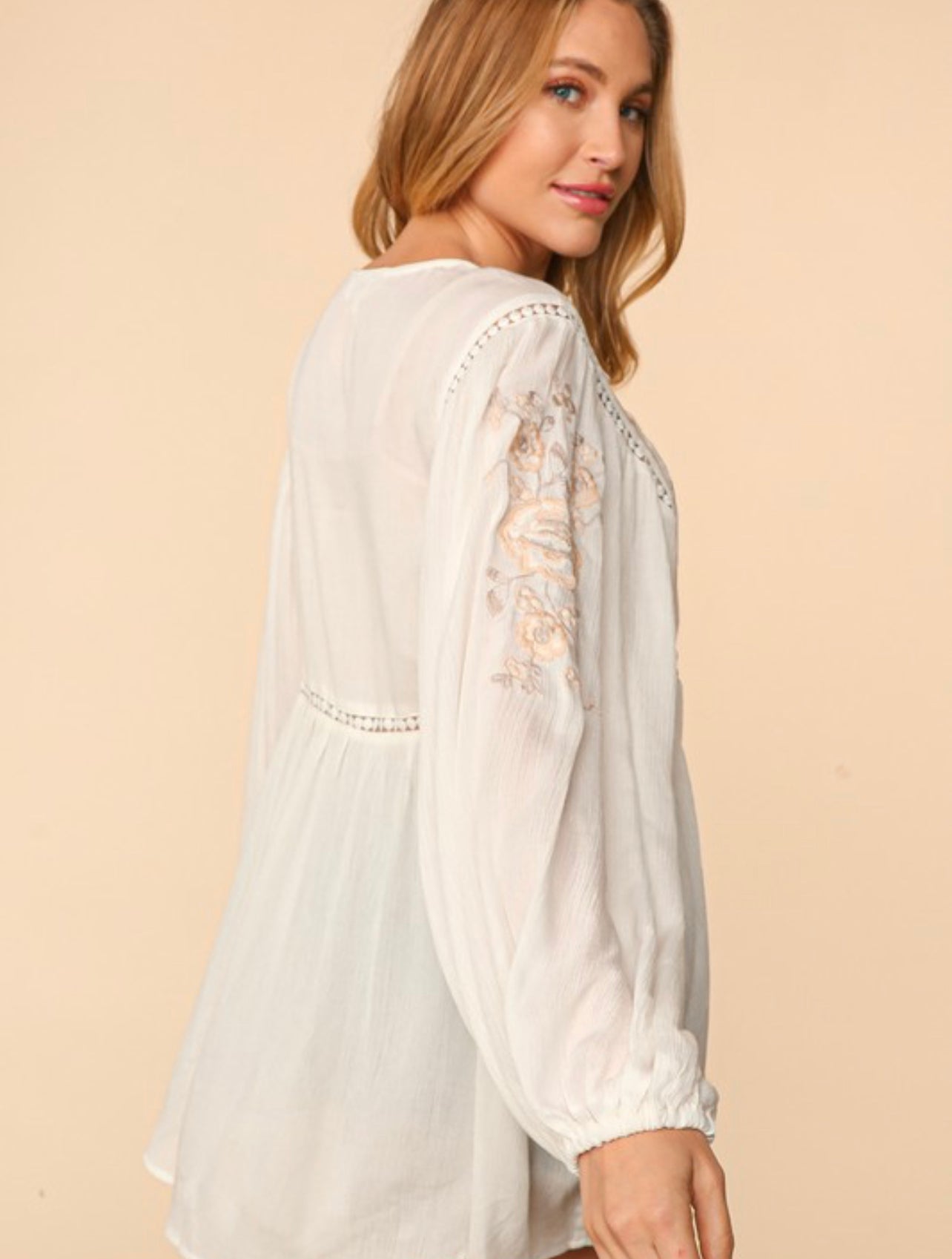 Milo ~ Boho Embroidered Top - Regular and Curvy Sizes