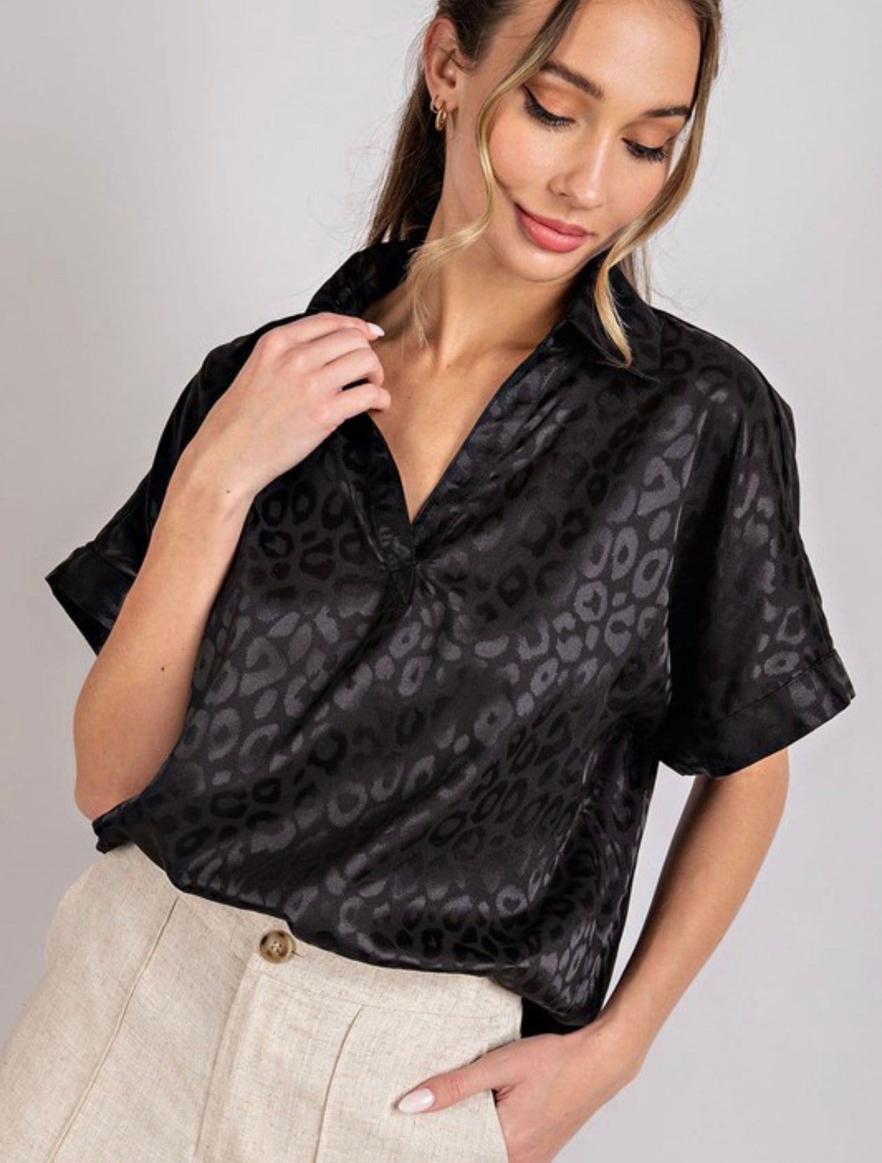 Against All Odds ~ Leopard Blouse