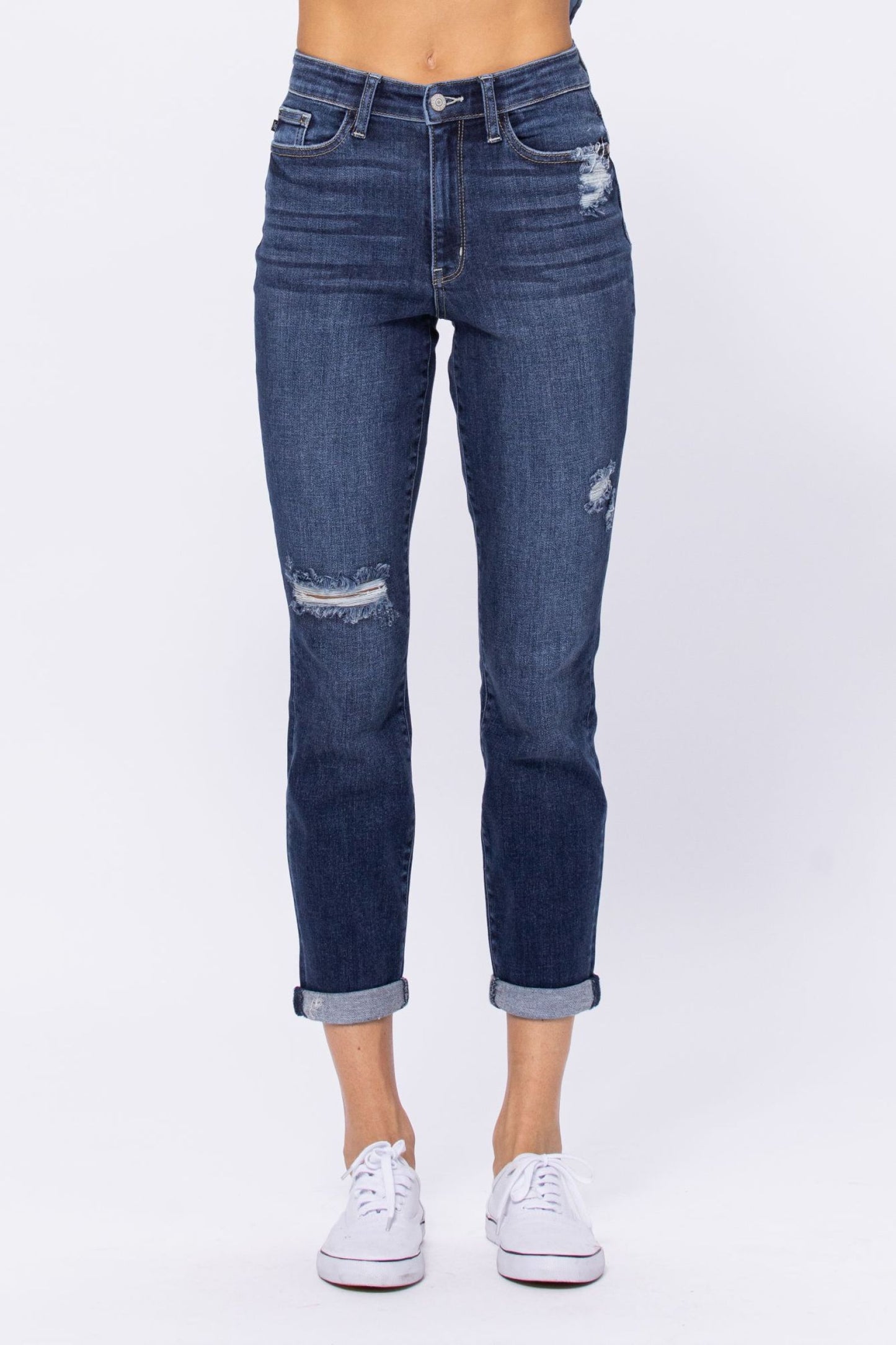 Khloe ~ Judy Blue Hi-Rise Boyfriend Fit Jeans