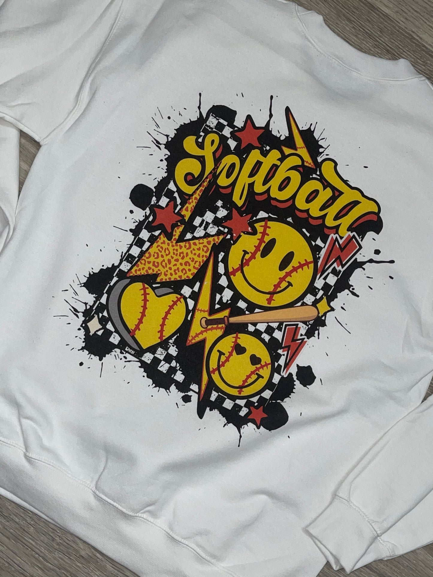 Retro Softball Tee ~ Sweatshirt ~ Hoodie