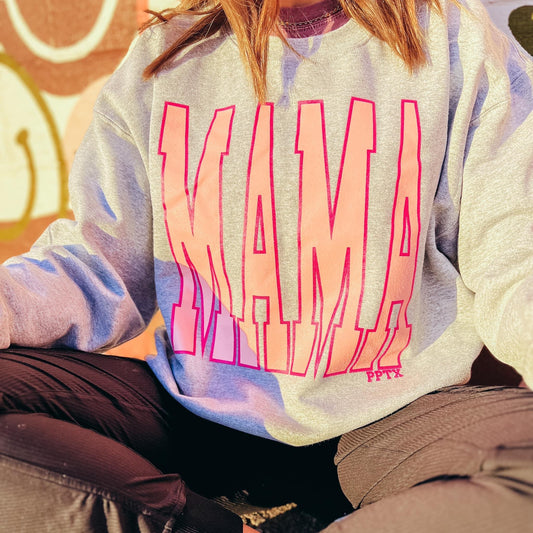 Mama ~ Gray Crewneck Sweatshirt