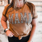 Mama ~ Vintage Wash Leopard Graphic Tee