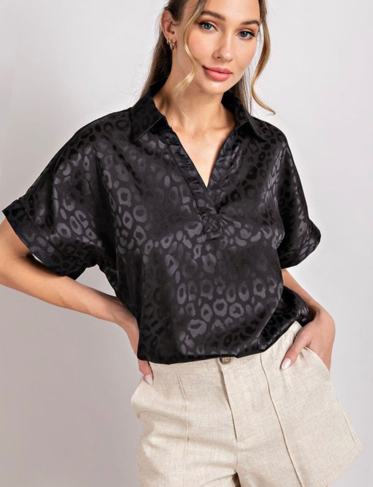 Against All Odds ~ Leopard Blouse