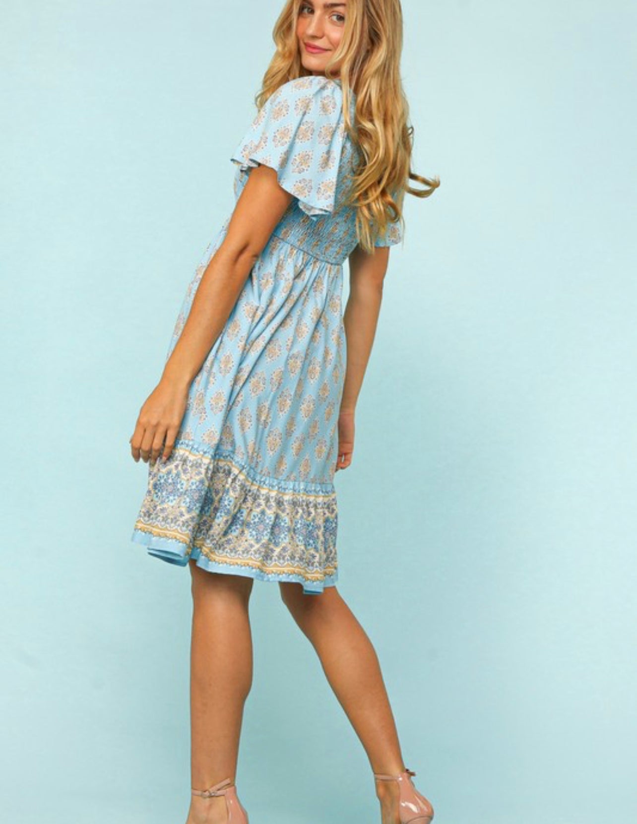 Walking On Sunshine ~ Bohemian Smocked Dress