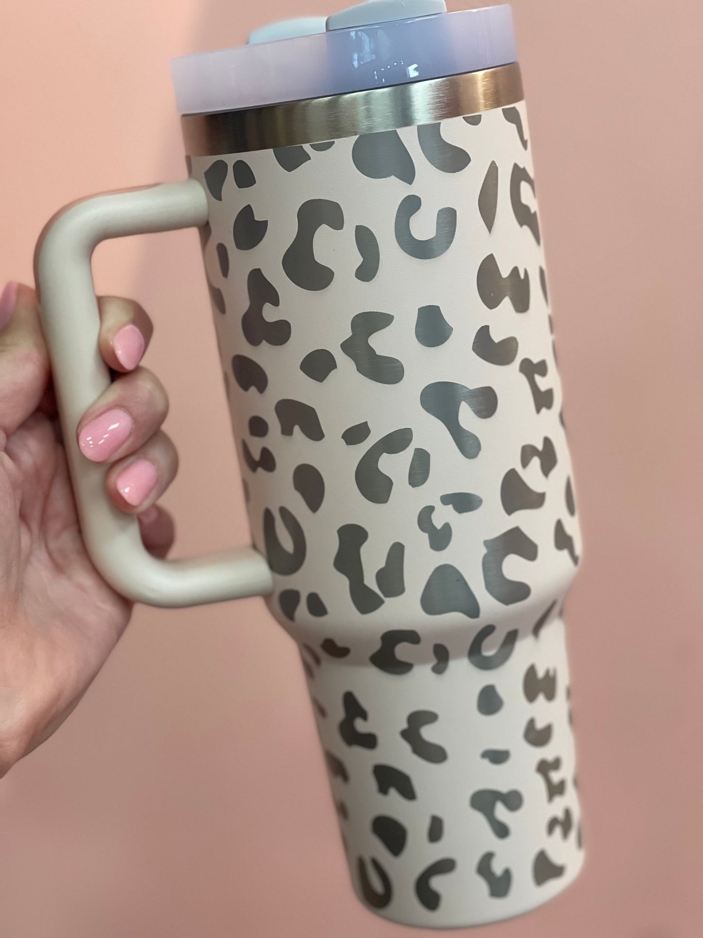 Mandy ~ Leopard 40 oz Tumblers