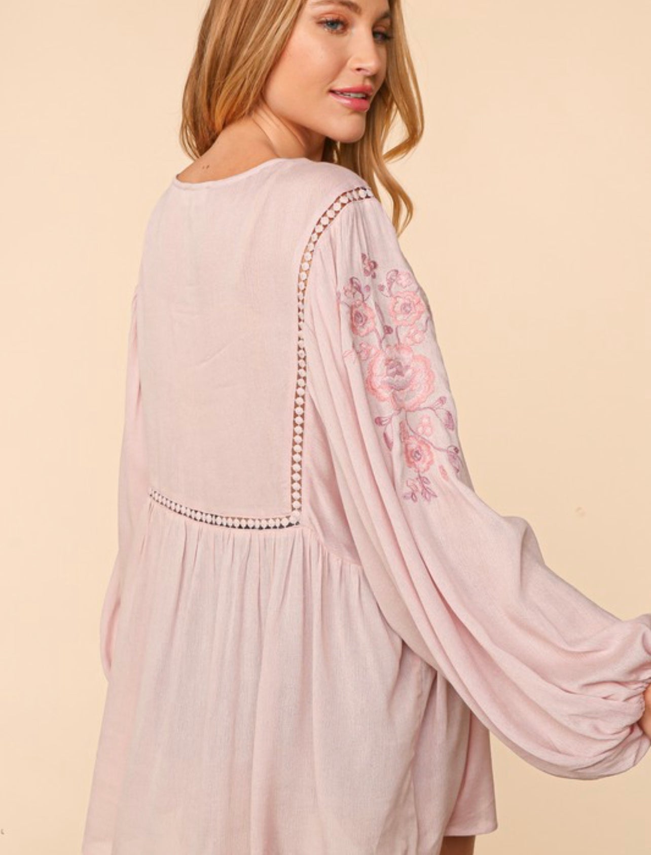 Milo ~ Boho Embroidered Top - Regular and Curvy Sizes