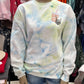 Fueled By Iced Coffee and Anxiety ~ Tie Dye Crewneck