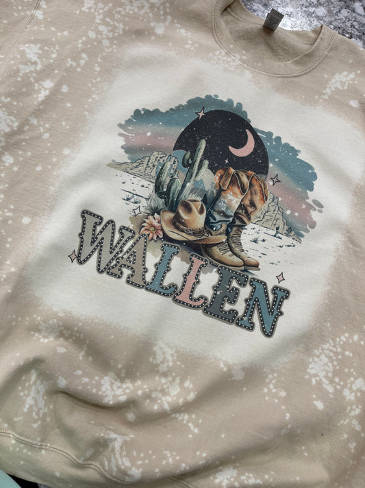 Wallen ~ Western Sand Bleached Crewneck Sweatshirt