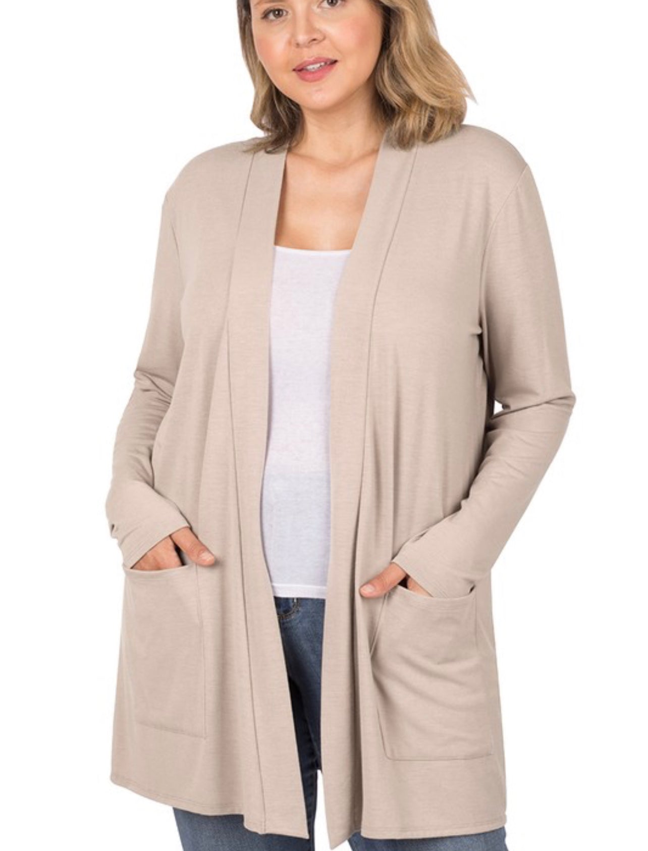 Jessie ~ Sand/Beige Cardigan