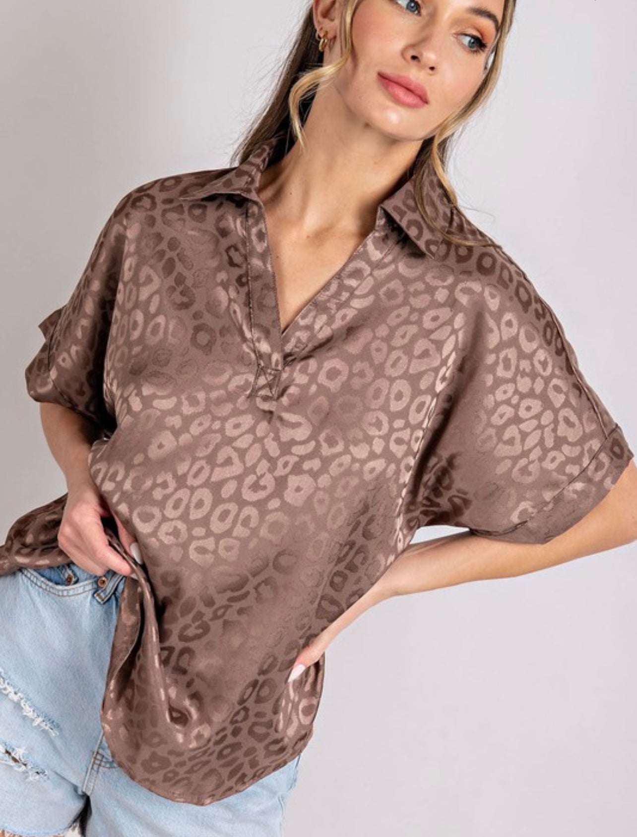 Against All Odds ~ Leopard Blouse