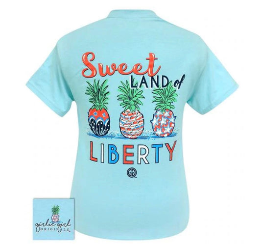 Sweet Land of Liberty ~ Girlie Girl Tee