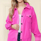 Keep Me Grounded ~ Soft Shacket - Turquoise or Pink