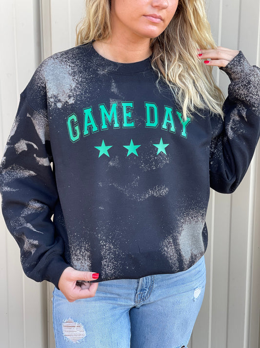 Game Day ~ Custom Bleached Sweatshirt